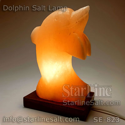 Dolphin Salt Lamp Pink